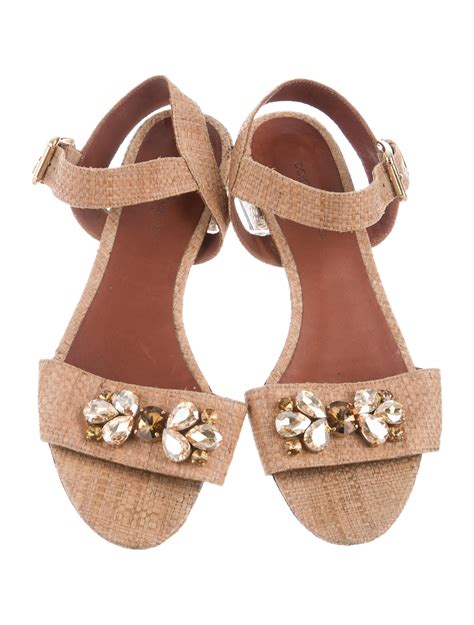 dolce and gabbana raffia sandals